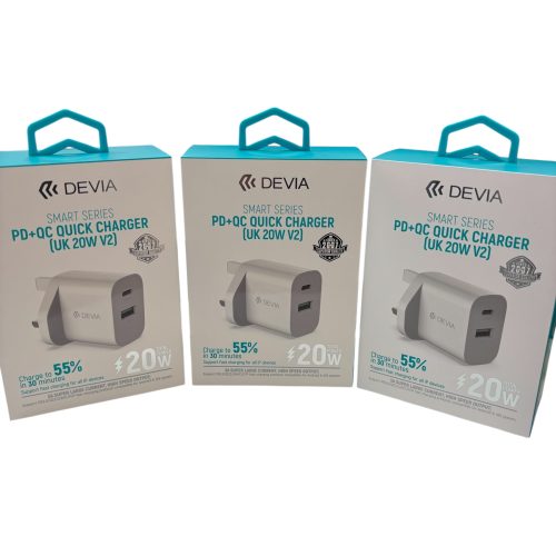 Devia - PD & QC Quick Dual Charger - 20w - White